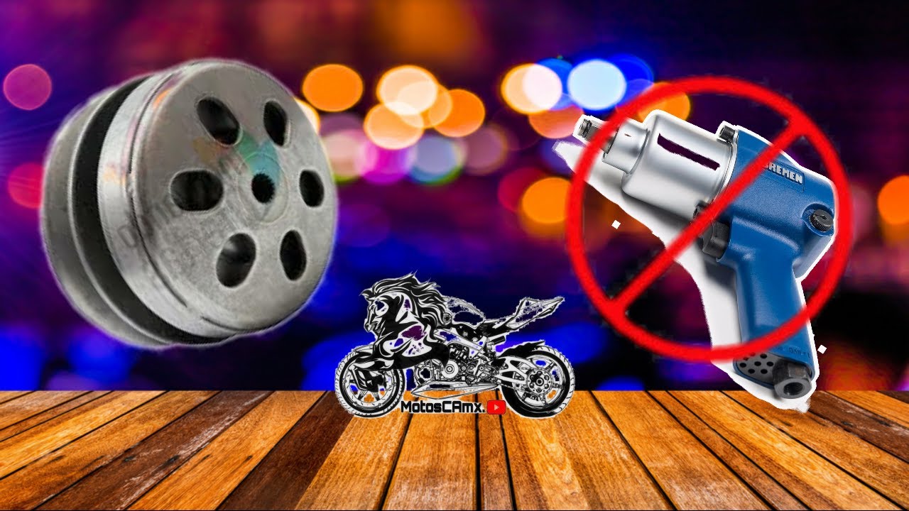 Como cambiar el clutch de motoneta sin pistola de impacto ni llave de bloqueo
