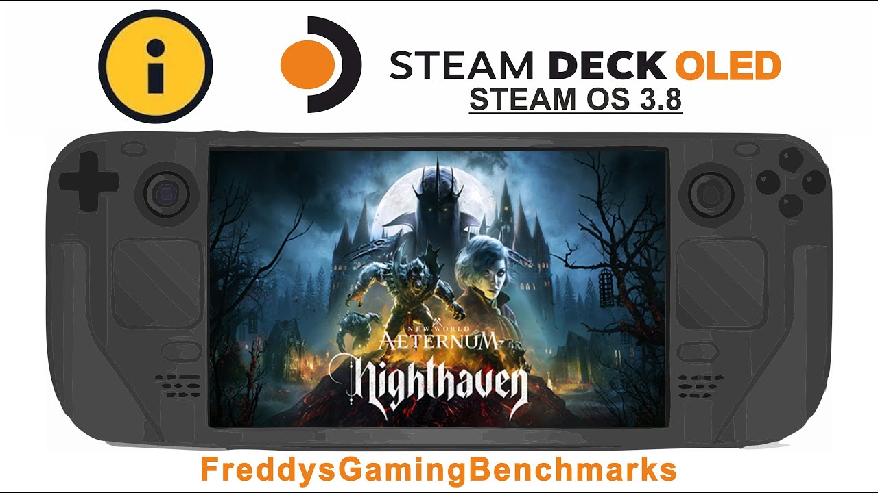 New World Aeternum (Season 10 update) on Steam Deck OLED with Steam OS 3.8