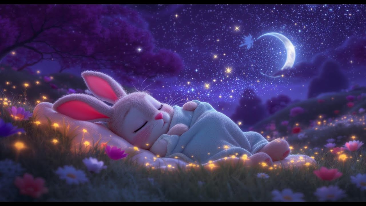 Kołysanka o Króliczku 🐰 Najpiękniejsza muzyka do snu dla dzieci | Kołysanka bez reklam 💤