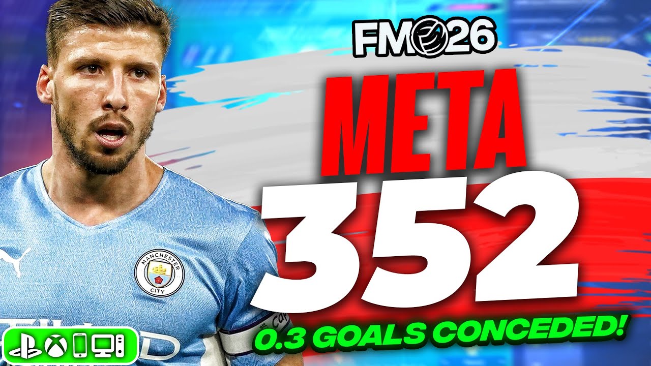 Эта тактика META 352 для FM26 подходит для ЛЮБОЙ КОМАНДЫ! | Лучшие тактики для FM26
