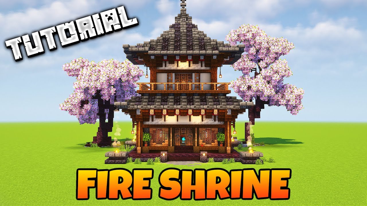 How To Build A Fire Shrine | Minecraft Tutorial