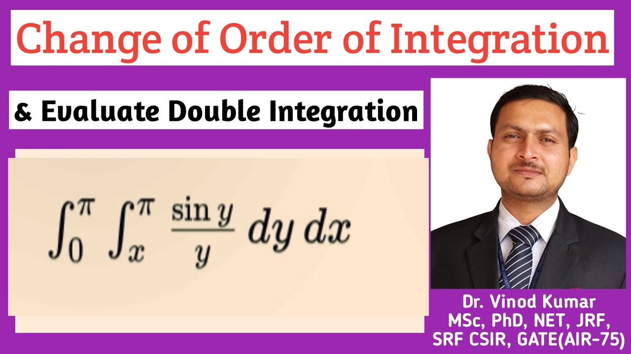Evaluate Double Integration Using Change of Order of Integration engineering maths vkmpoint