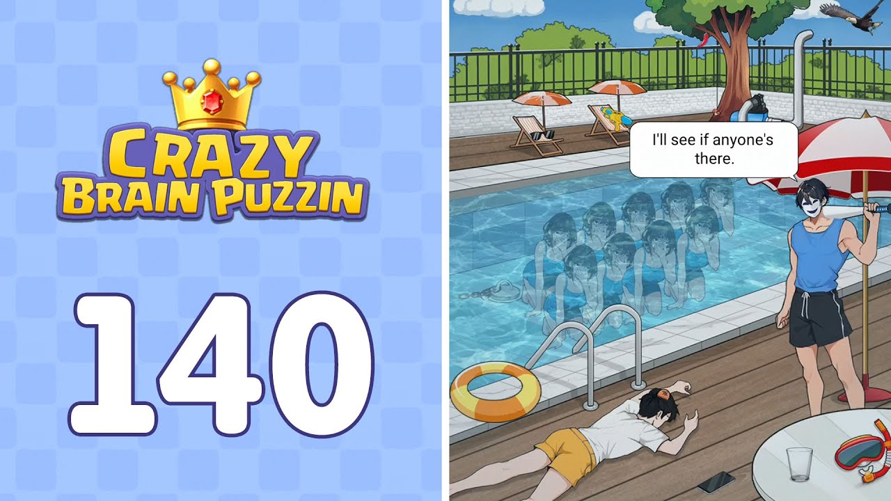 Crazy Brain Puzzle Level 140 Horror Pool