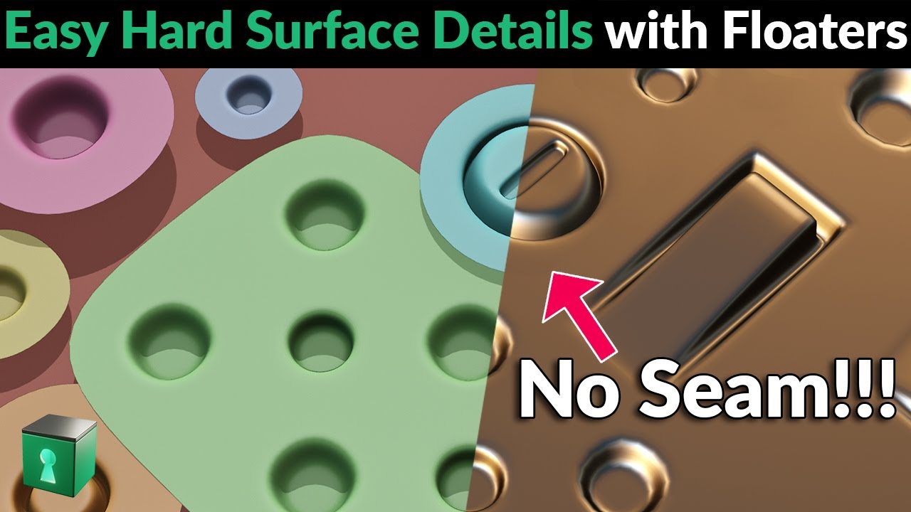 Blender Secrets - Easy hard surface details using Floaters