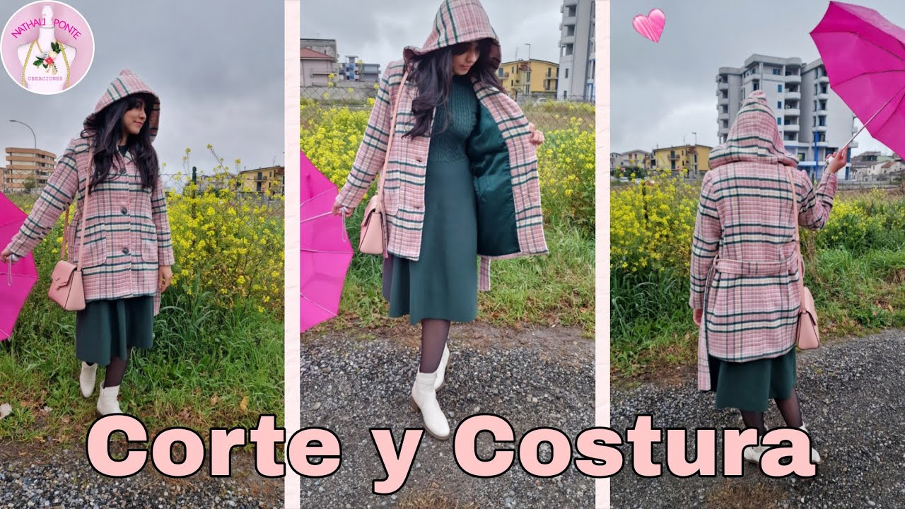 🌸#61 CHAQUETA DE DAMA / CON CAPUCHA HOY TE ENSE&Ntilde;O EL CORTE Y COSTURA -Nathali Estilos