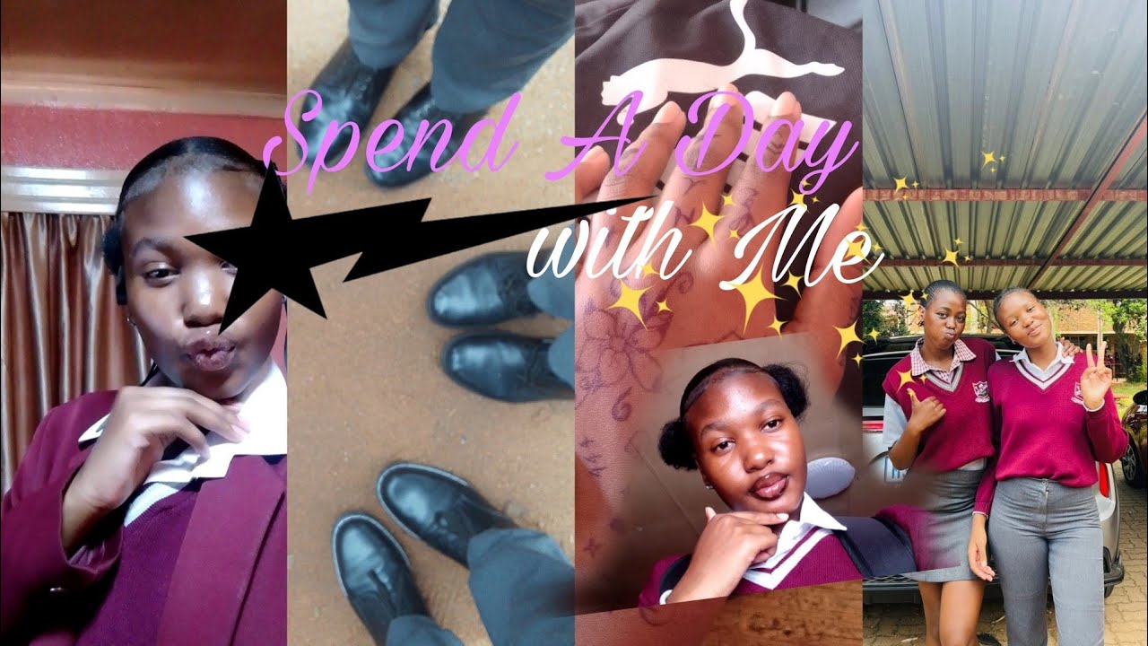 Spend a day with me,i almost got kicked out of my school bcz of my hairstyle 