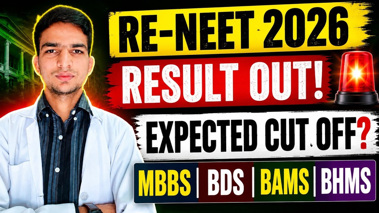 Re-NEET 2026 Expected Cutoff | MBBS, BDS, BAMS & BHMS Govt College AIQ 