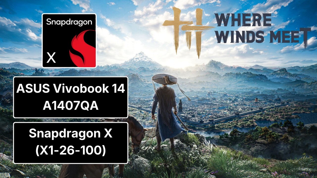 Тест производительности ASUS Vivobook 14 A1407QA на процессоре Snapdragon X (X1-26-100)