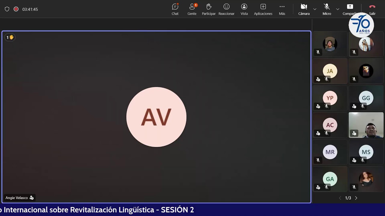 Curso Internacional sobre Revitalización Lingüística - SESIÓN 2