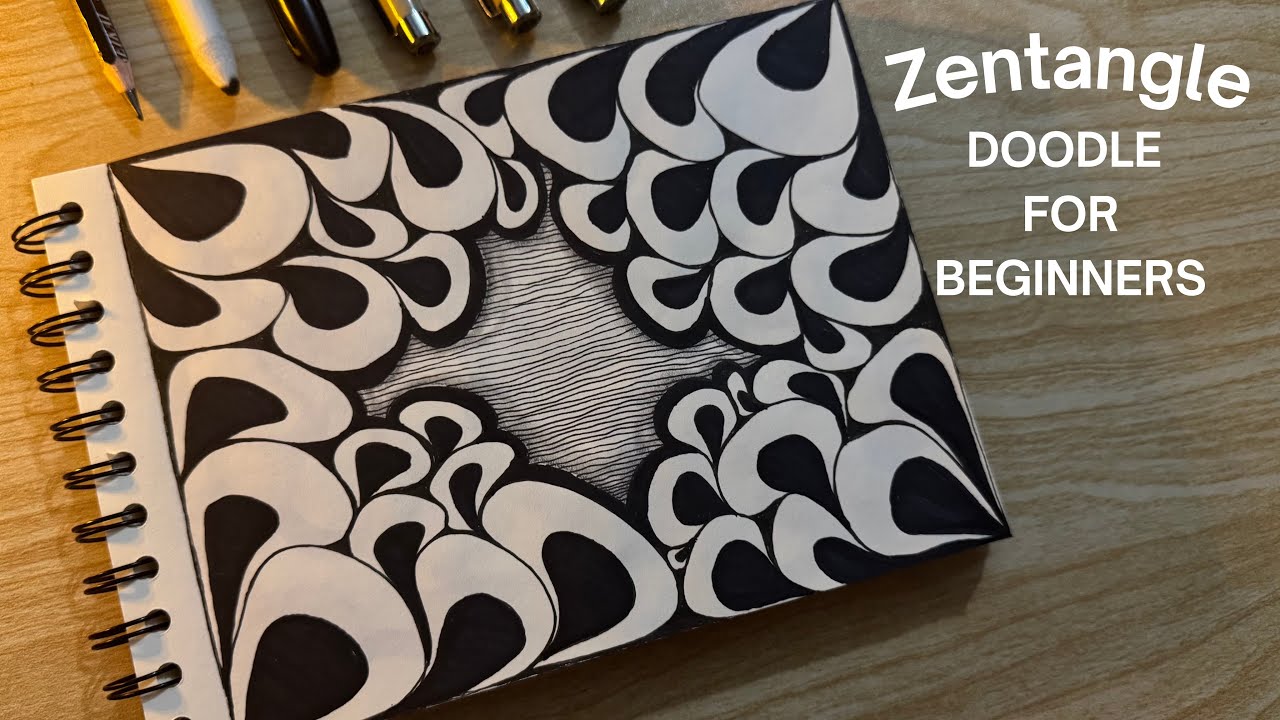 Relax your mind with this Simples Zendoodle idea for Beginners!