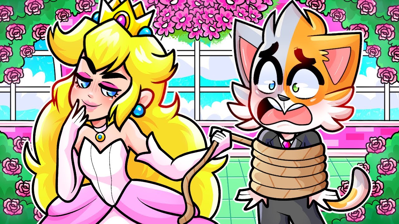 GATITO Y PRINCESA PEACH POR FIN SE CASAN! 😱😍 ¿ME RINDO A SU AMOR? 🥺 GATORONRON MINECRAFT ROLEPLAY