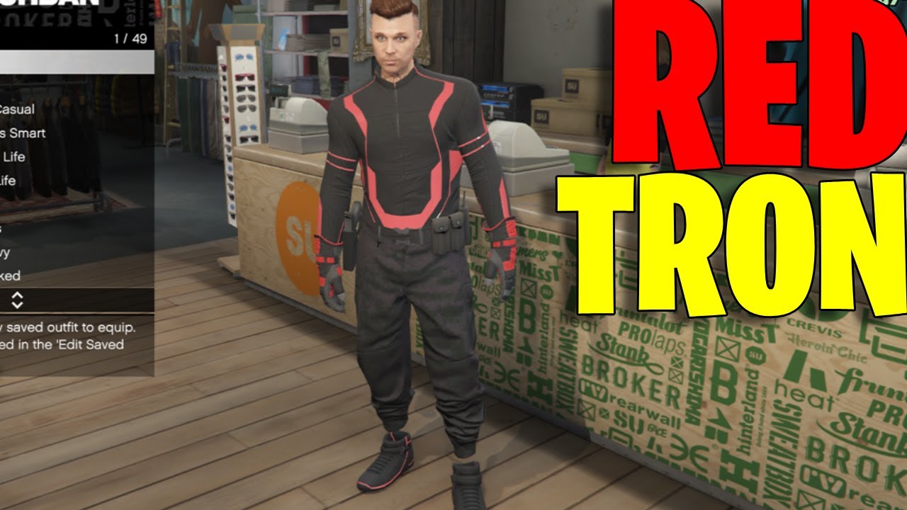 HOW TO GET A RED TRON TRYHARD MODDED OUTFIT