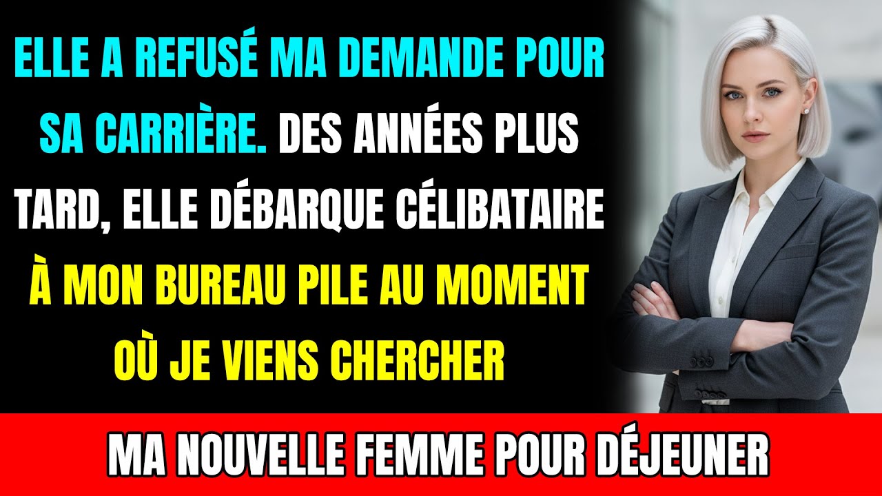 « Je choisis ma carrière » : Elle m'a jeté pour son patron, puis elle a vu ma femme...
