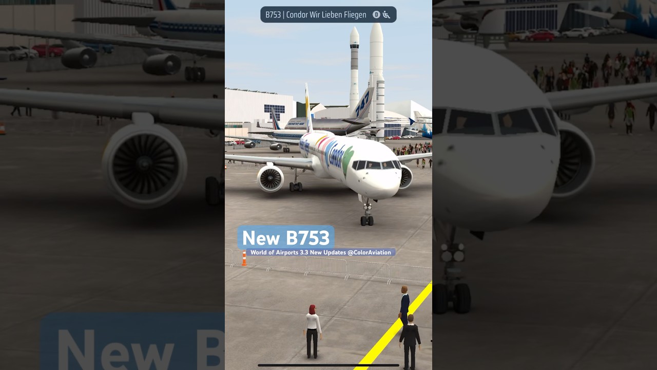 New Boeing 757-300 in World of Airports 3.3 Updates! Condor Wir lieben Fliegen Special B753 D-ABON