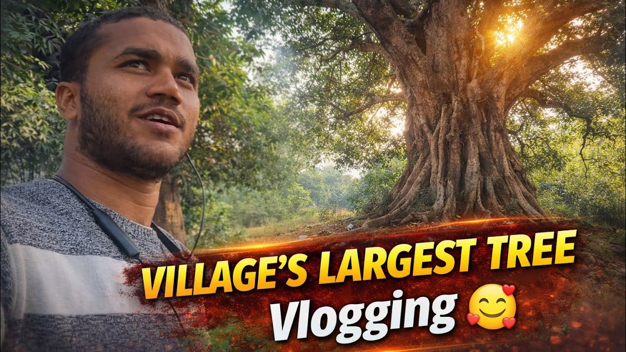 VILLAGE'S LARGEST TREE Vlogging 😃❤️ || Daily vlogging challenge|| #thenilayvlogs #vlog #villagelife 