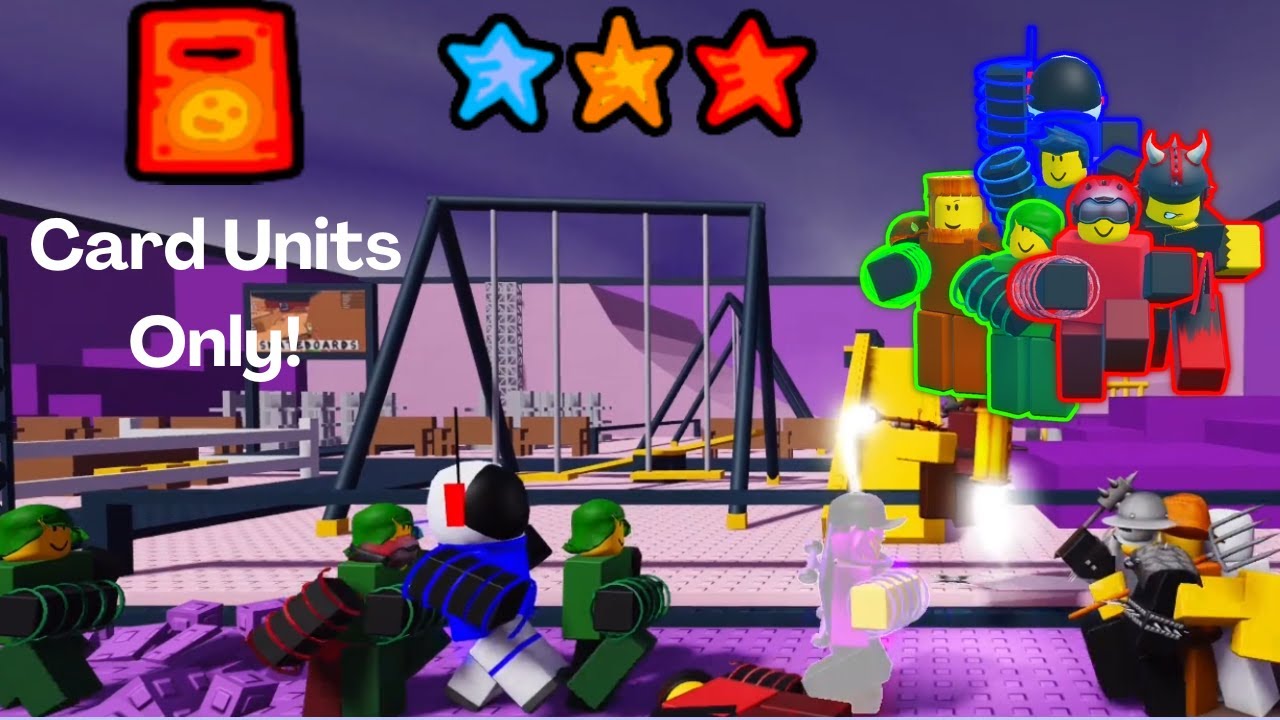 Card Units Only Challenge (Coil Chaos 3 Star Completed) [The Battle Bricks]