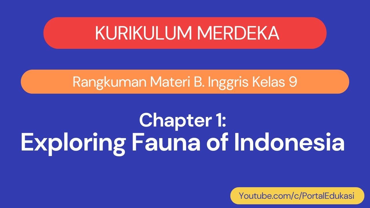 Kurikulum Merdeka Bahasa Inggris Kelas 9 Chapter 1 Exploring Fauna of Indonesia