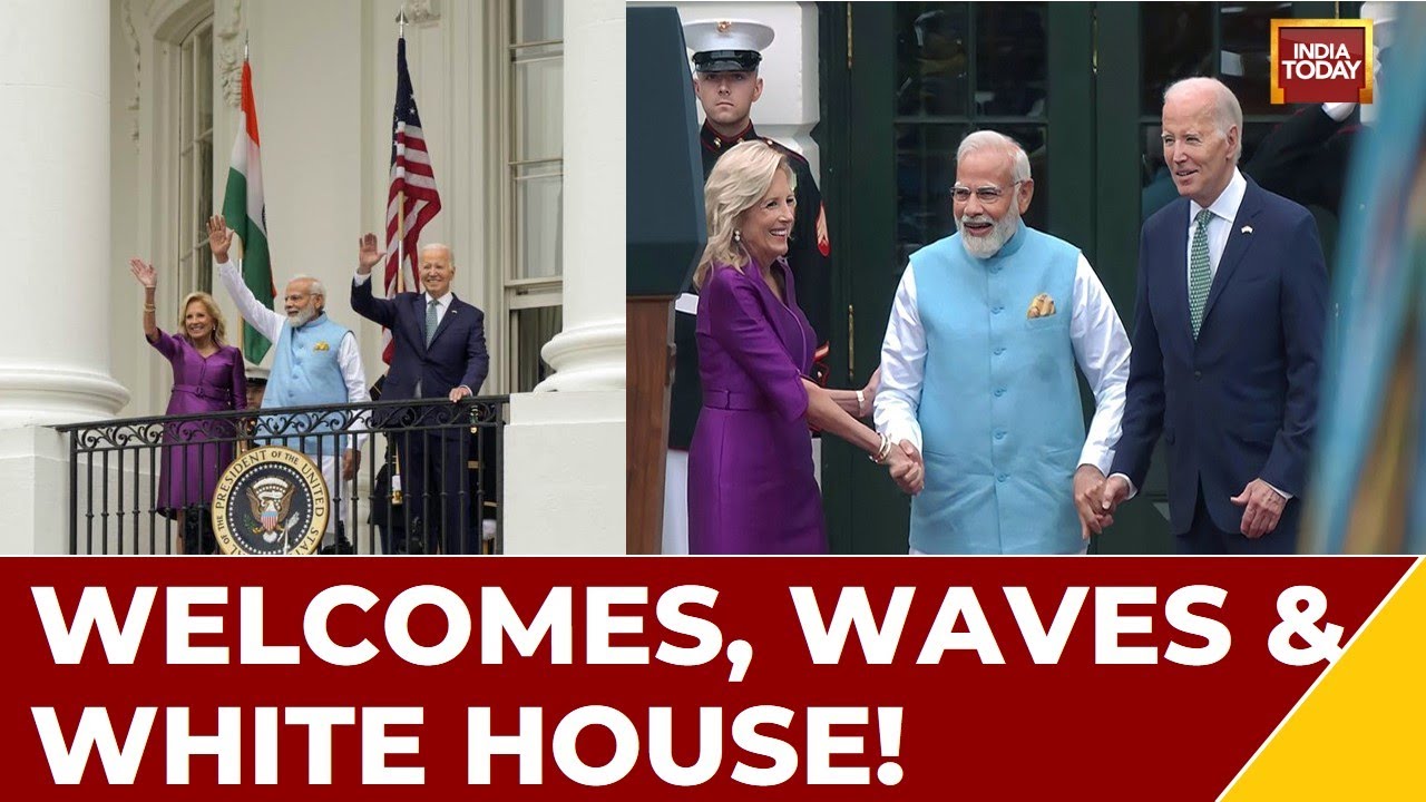 Modi In US | PM Modi, US President Biden Share Warm Embrace At White House