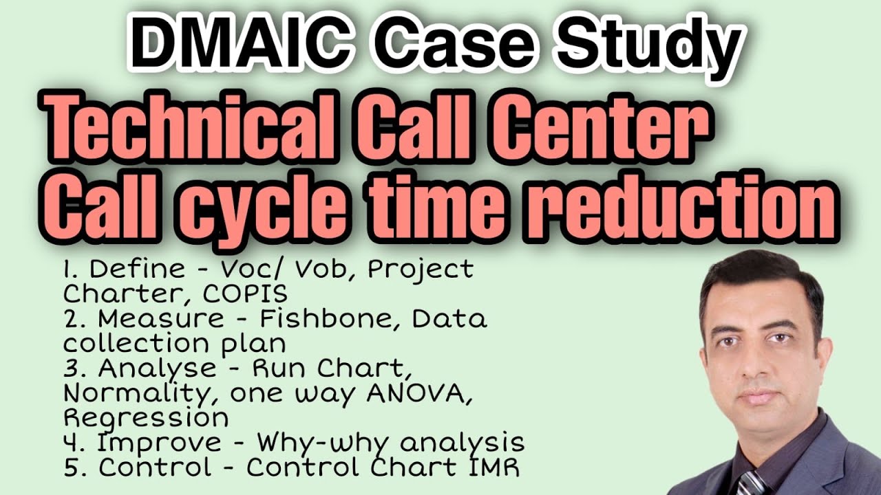Complete DMAIC Case Study on Cycle Time Reduction of a Technical Call Center