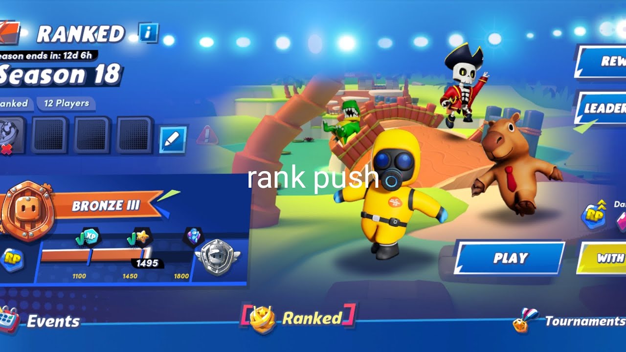 Stumble Guys/rank pushing/amazing