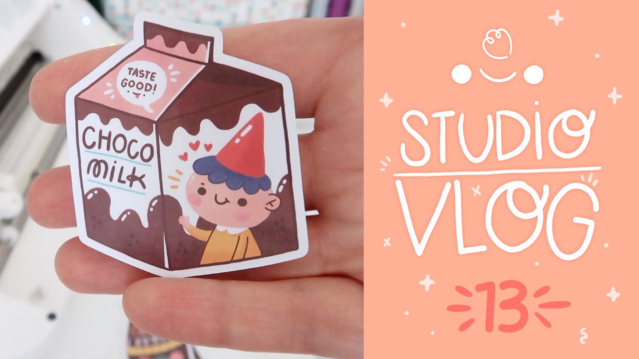 STUDIO VLOG 13 - Working hard for the Shop Update and unpack of new Washi tapes!