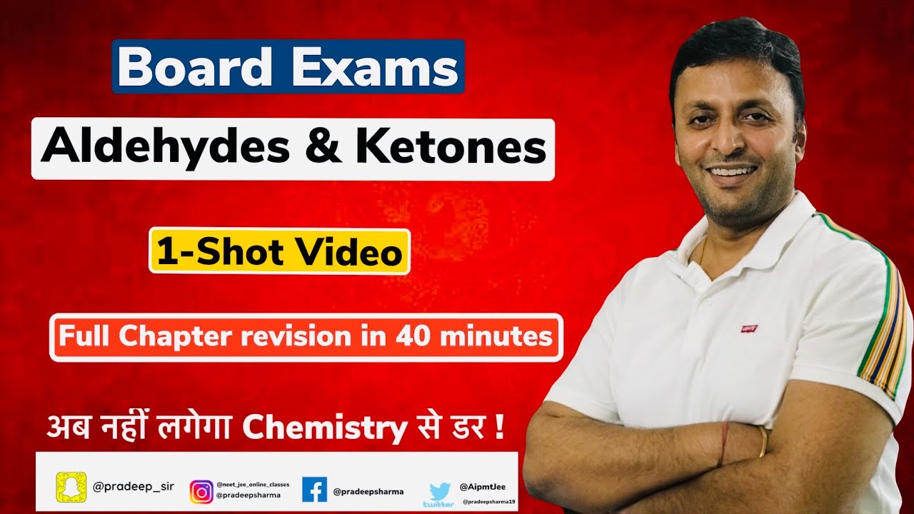 Aldehyde & ketones - 1-Shot Video #chemistry #class12 #jee #neet