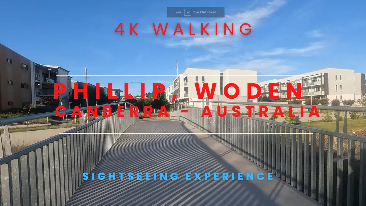 4K AFTERNOON WALK - PHILLIP, CANBERRA - AUSTRALIA
