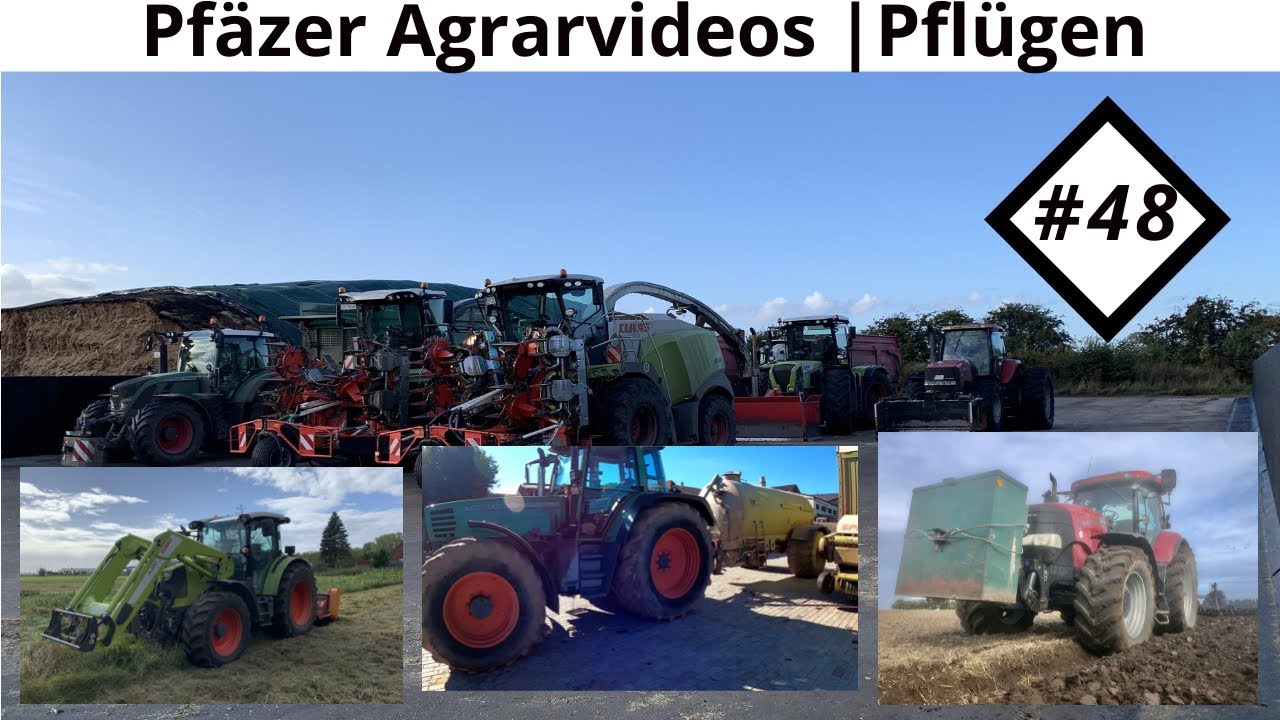 Farmvlog #48 | Pfälzer Agrarvideos | Praktikum | Maisernte | Puma 180 CVX am Pflügen