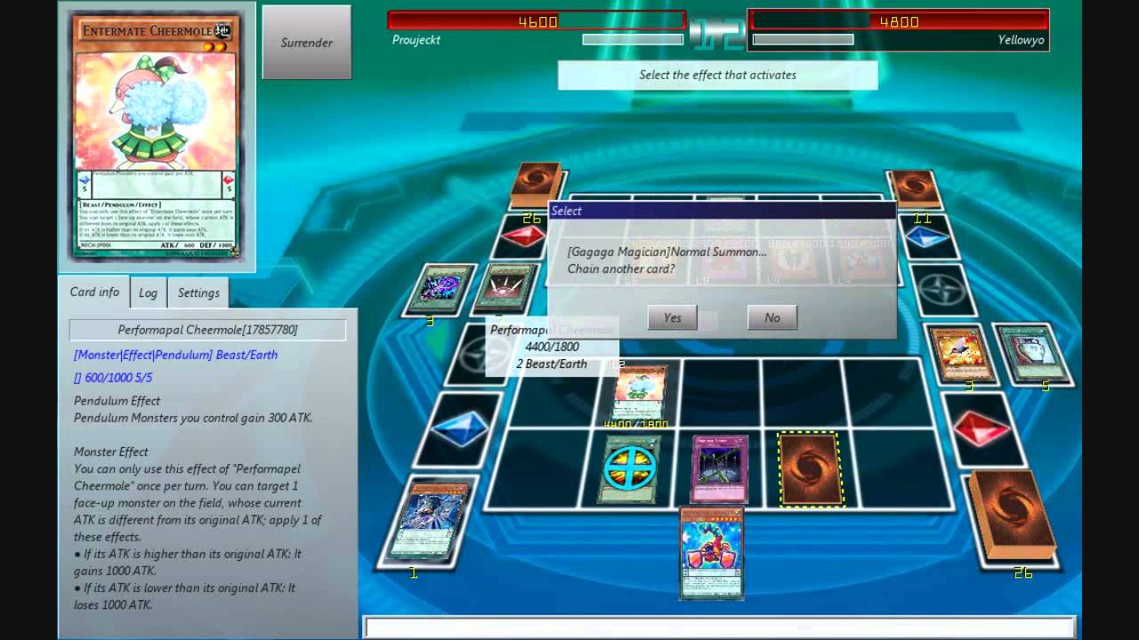 YGOPro DevPro - Duel: Performapal Vs. Dark Magician