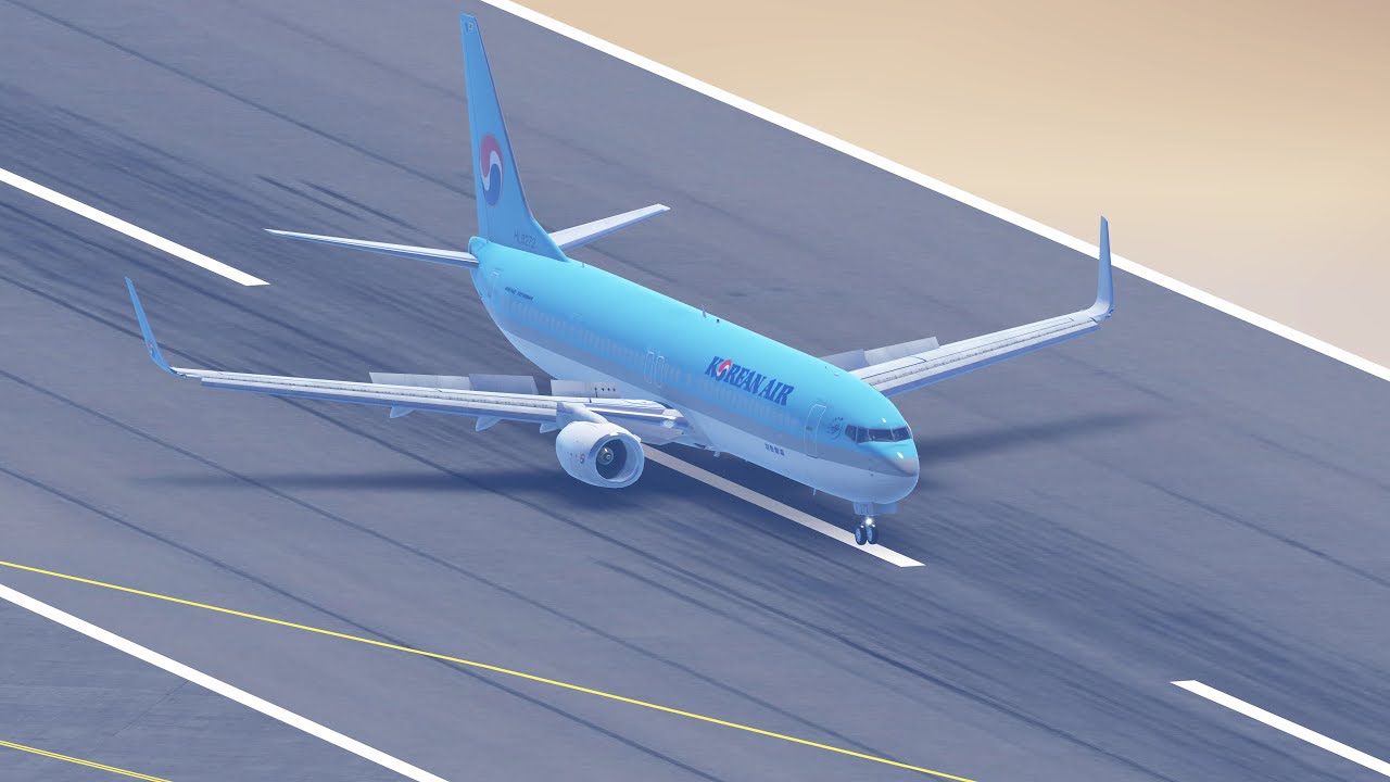 Korean Air Boeing 737-800 landing KUL/WMKK RWY 33 (Infinite Flight)