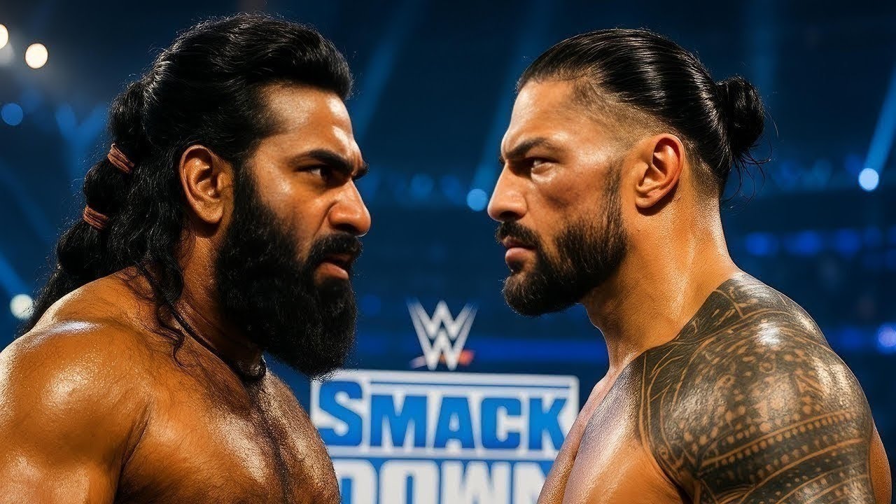 WWE 2k26 Полный матч - Вир Махаан против Романа Рейнса: SmackDown Live Полный матч