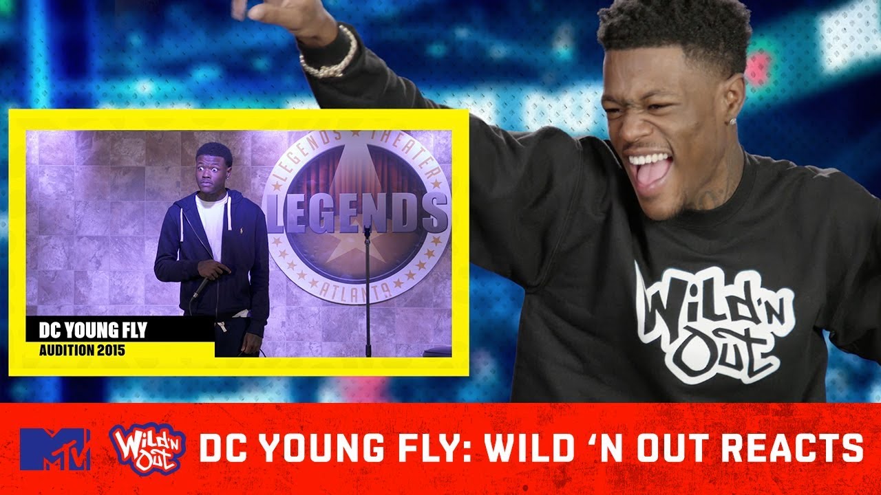 DC Young Fly Reacts To His Wild &lsquo;N Out Audition Tape 😂 | Wild &lsquo;N Out Reacts | MTV