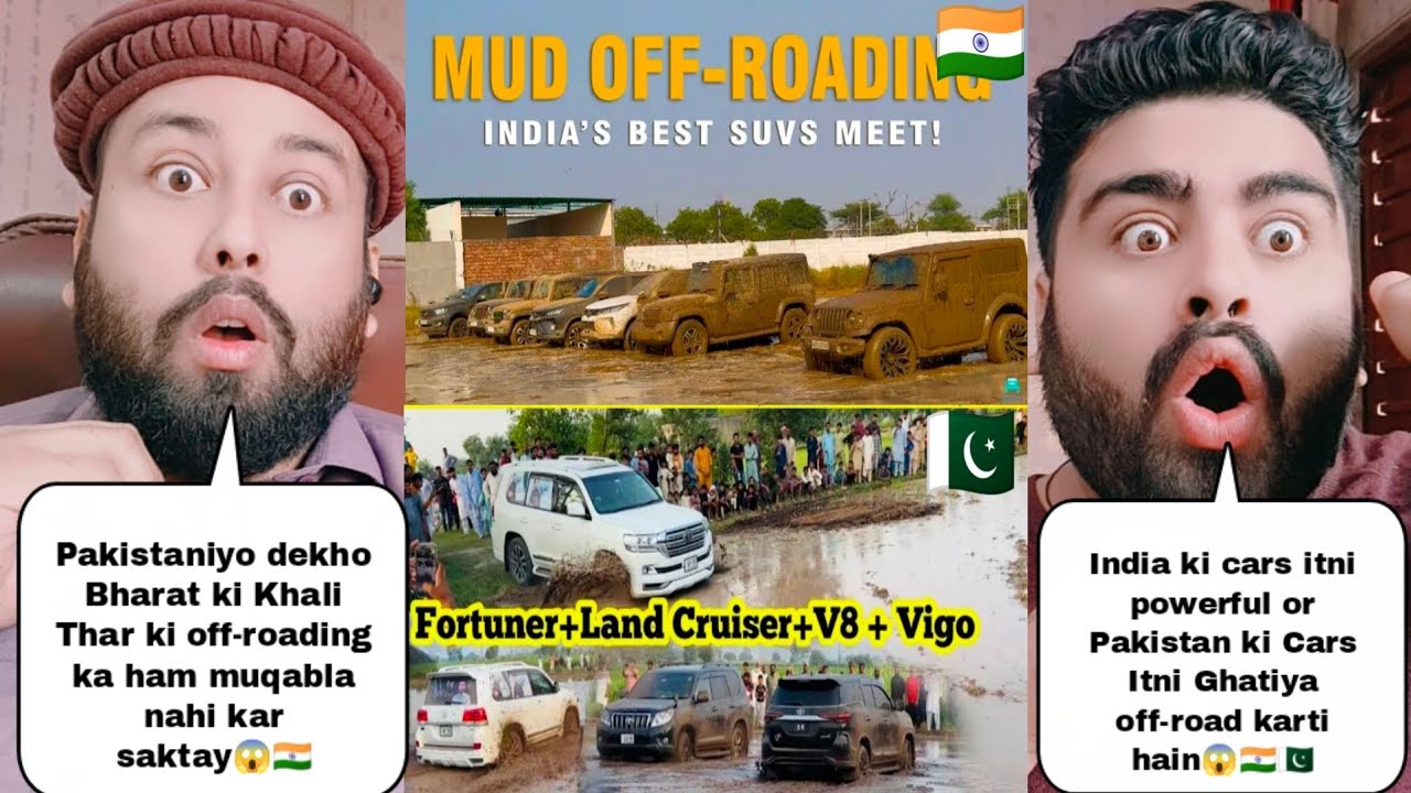 Indian Cars Mud Off-road Testing Vs Pakistani Cars Mud Off-road Testing 