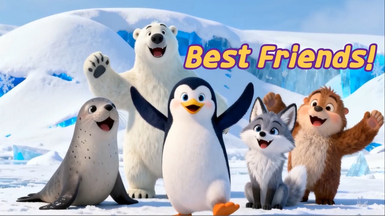 Penguin On The Way 🐧 | Friendship Song for Kids | Dance Along!
