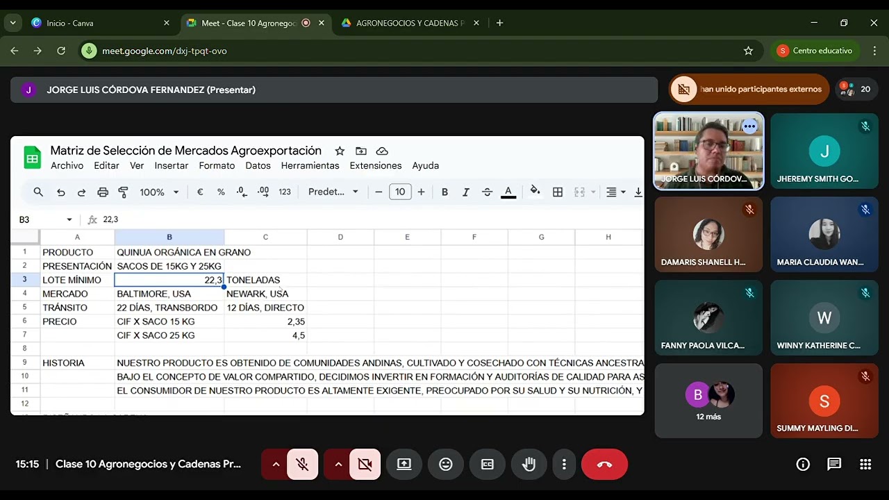 Explicacion del trabajo final agronegocios