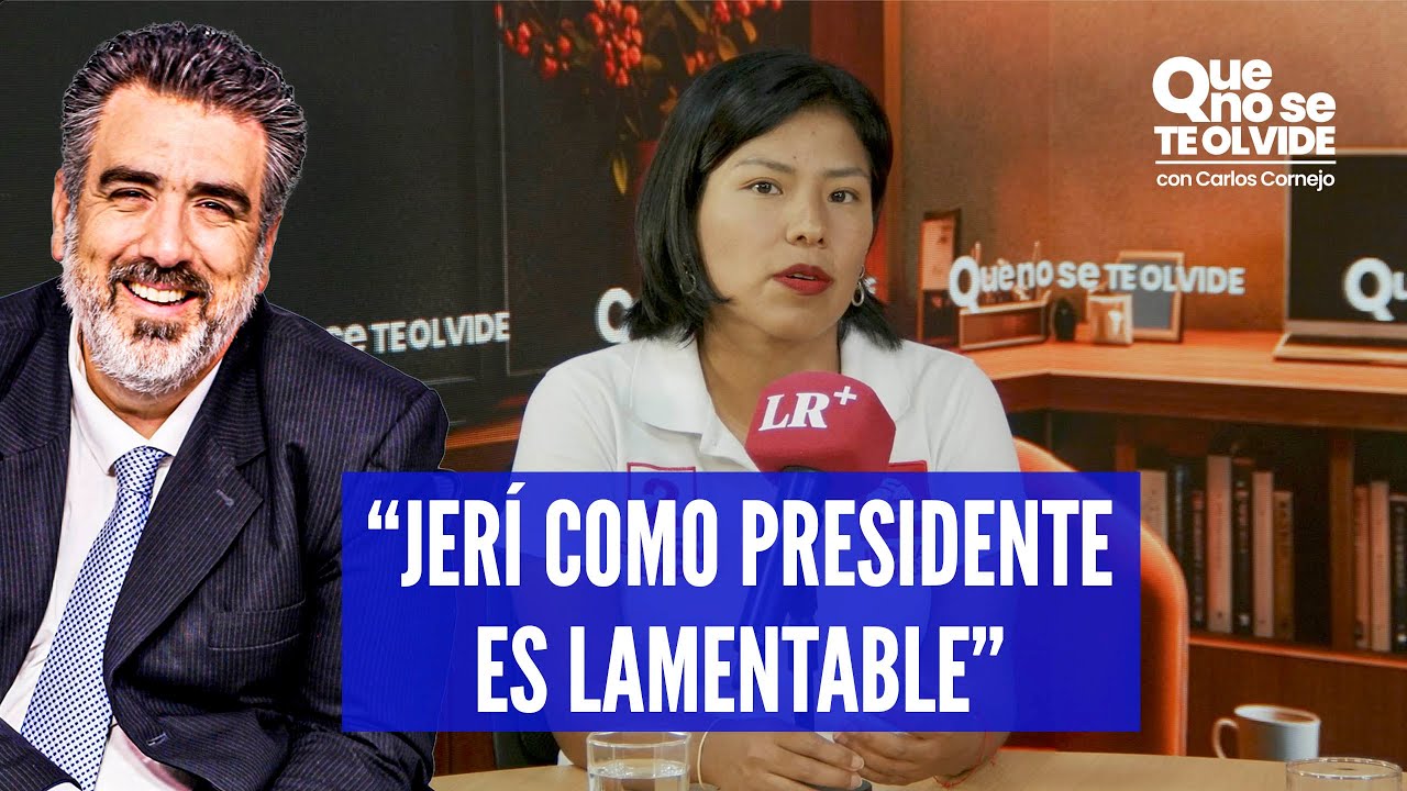 INDIRA HUILCA Y SU RECHAZO A JOSÉ JERÍ EN VIVO