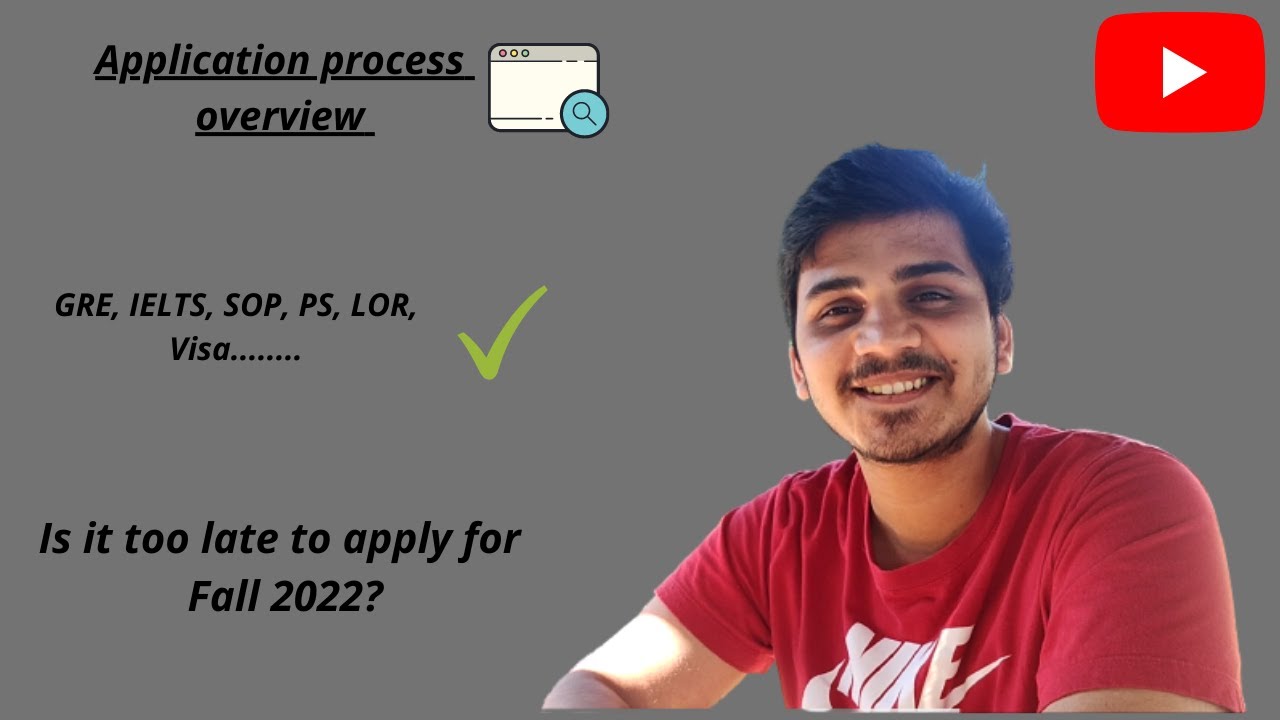 Application process overview for Master's || Is it too late to apply for Fall 2022 || MS in US