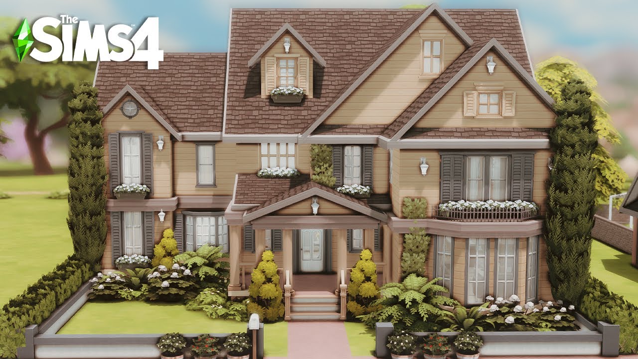 Huge Base Game Family House l Sims 4 Build l No CC