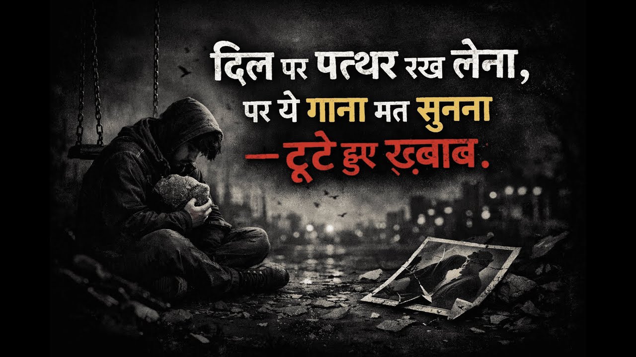 टूटे हुए ख़्वाब, | Dil Tod Dene Wala Sad Song | Alone Feelings 💔