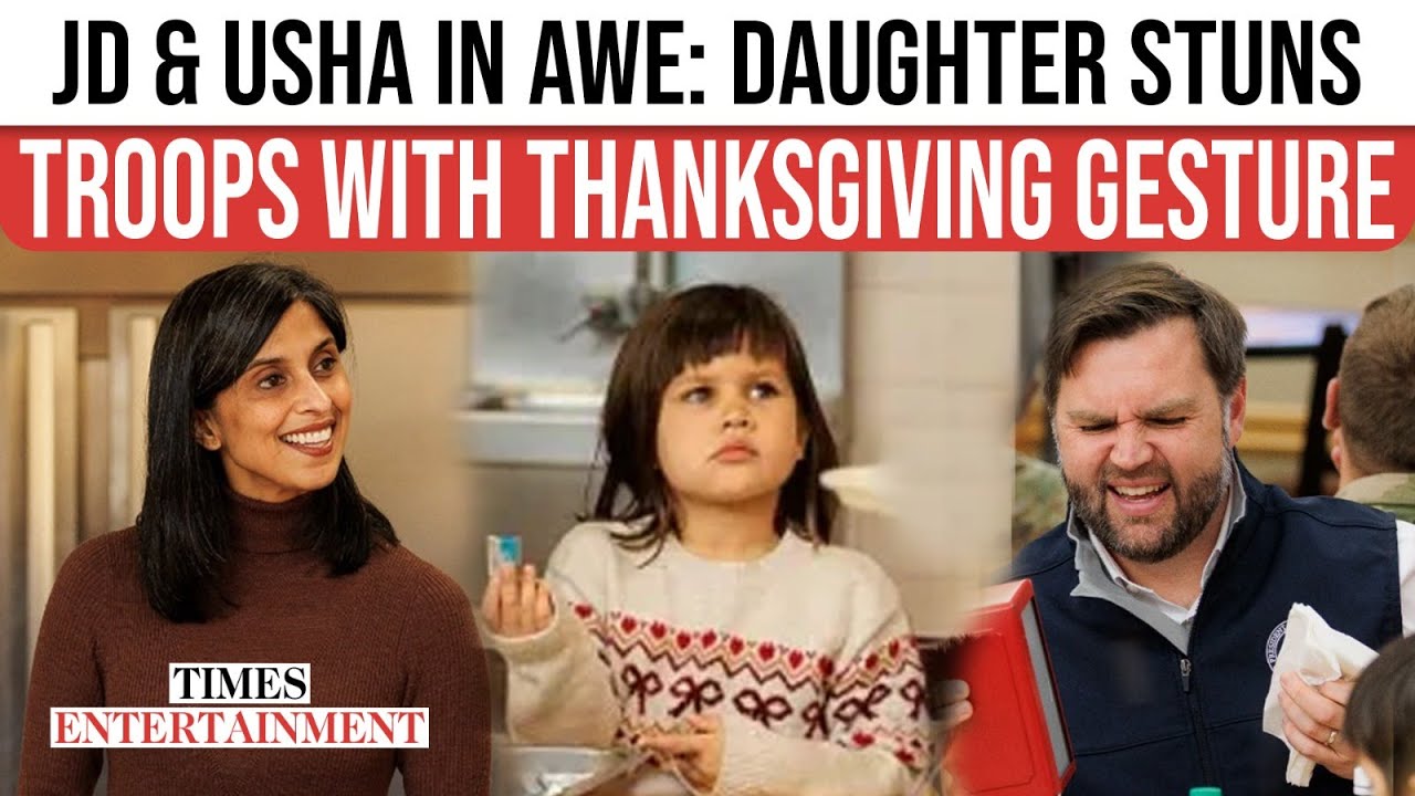 Vance's Daughter 'INSISTS' Woman To 'Take Butter' As Usha Looks On Amid Thanksgiving Meal For Troops
