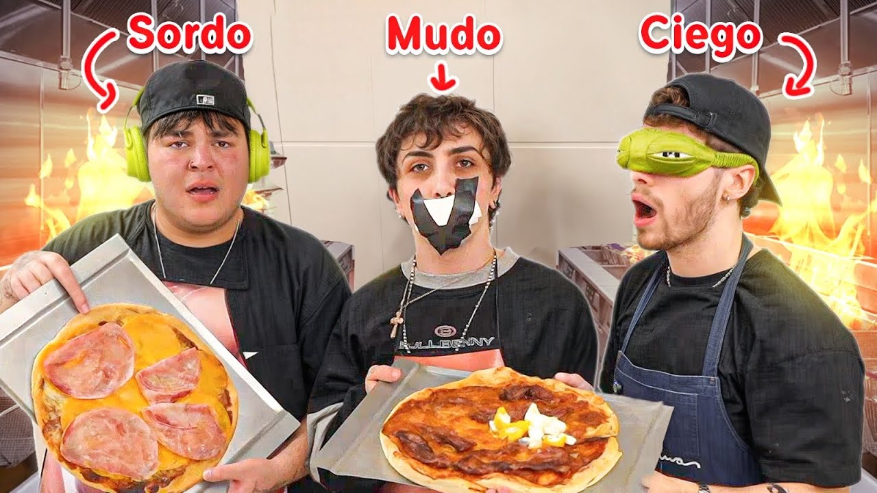 Sordo Ciego y Mudo hacen Pizza 🍕