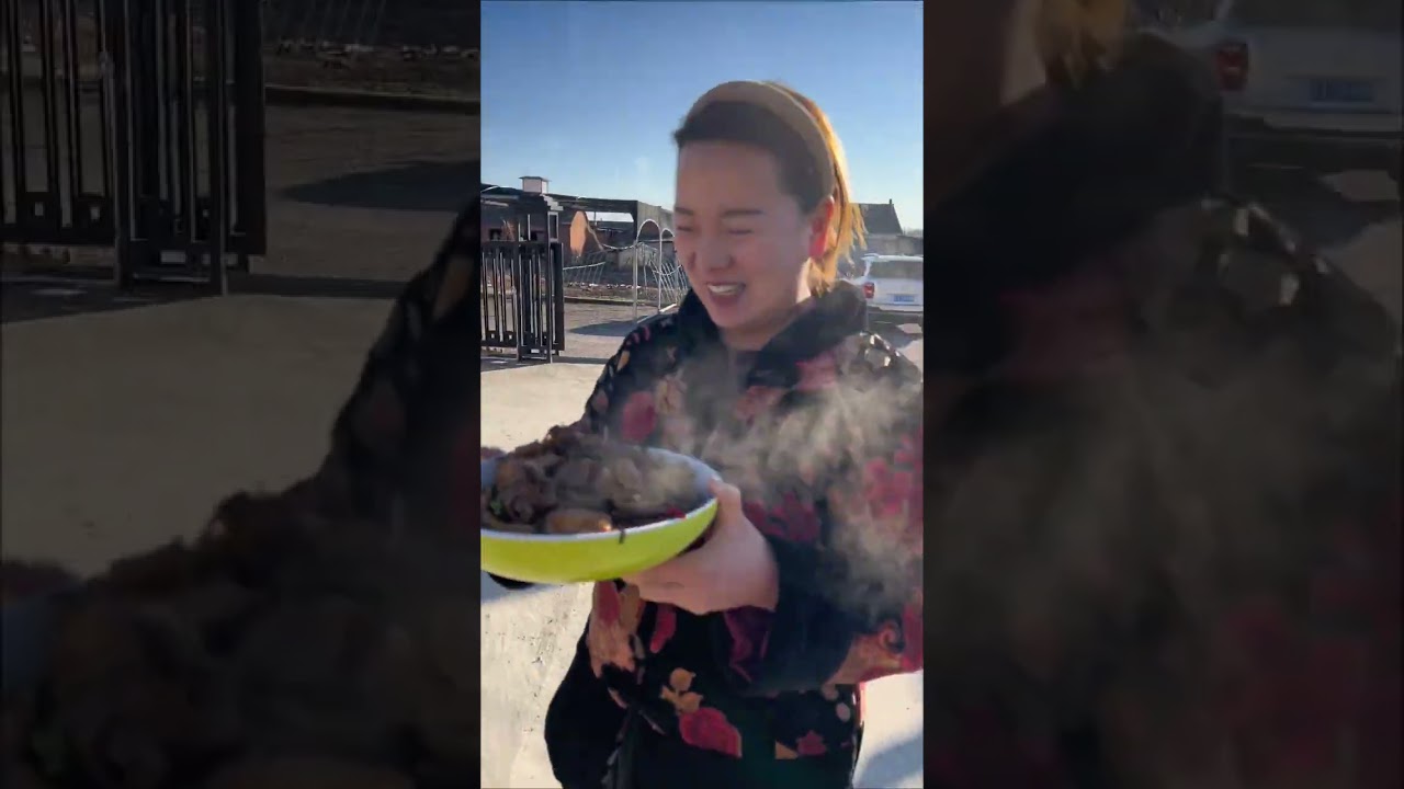 特色东北干菜炖排骨很香 #农村美食记录生活 #东北美食 #东北铁锅炖