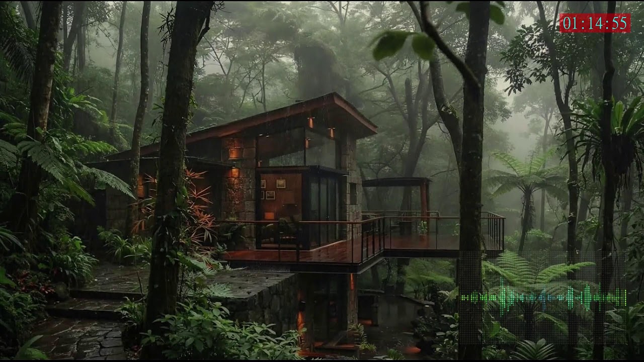 Night Rain Loop with Gentle Thunder for Restful Sleep