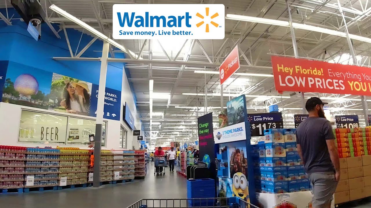 Shopping at Walmart Supercenter on Old Lake Wilson Road in Kissimmee, Florida - Store 5214