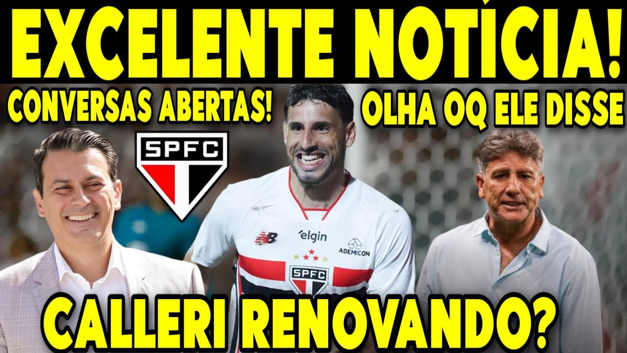 NOTÍCIA QUENTE E MARAVILHOSA ACABA DE SAIR NO SPFC! SÃO PAULO DÁ GRANDE PASSO POR ACORDO COM CALLERI