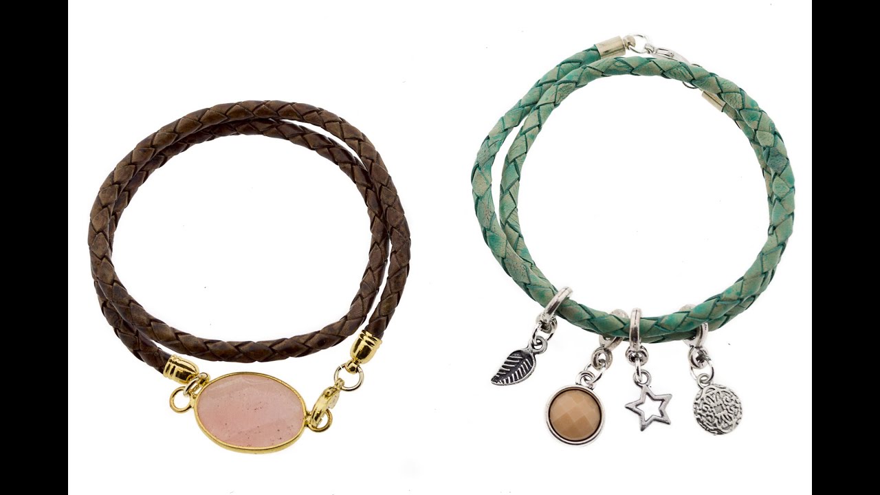 DIY leren wrap armband