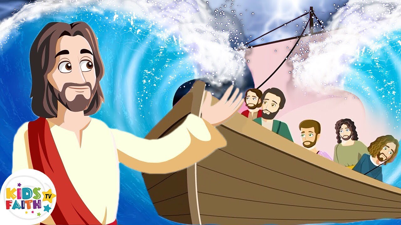 Jesus Calms the Storm | Bible Songs & Miracles for Kids | Kids Faith TV