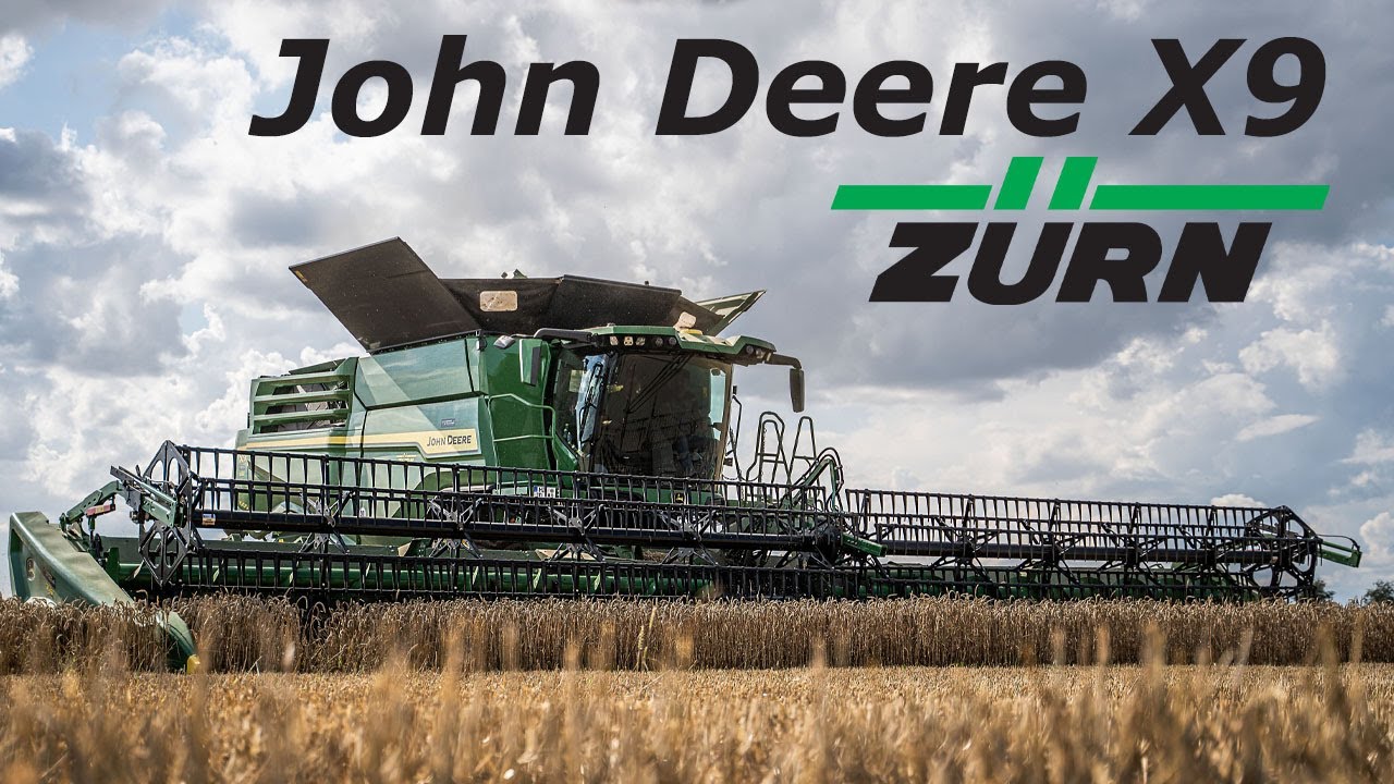 John Deere X9 mit 13,70m HD Schneidwerk | Vorführtour mit Zürn Landtechnik | Land und Technik TV