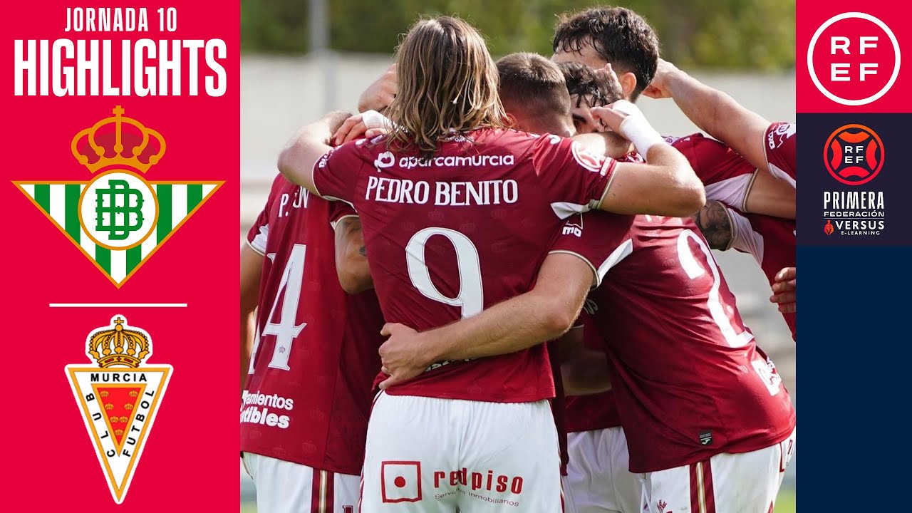 Resumen #PrimeraFederaci&oacute;n | Betis Deportivo 1-2 Real Murcia CF | Jornada 10 | Temporada 2025/2026