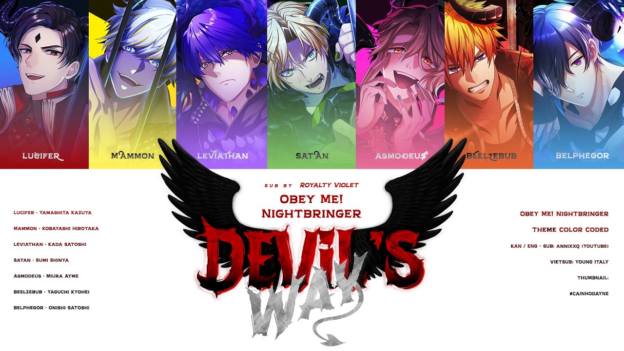 ❦ Obey Me! Nightbringer Theme | VIETSUB | Devil’s Way